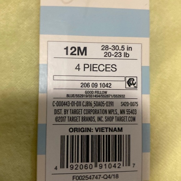 4 pc. 12 Month Cat & Jack Outfit - Picture 7 of 7